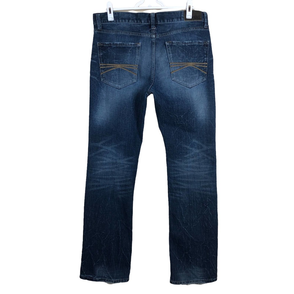 Express Jeans Mens 33 x 32 Slim Fit Low Rise Boot Cut Rocco - Picture 2 of 5